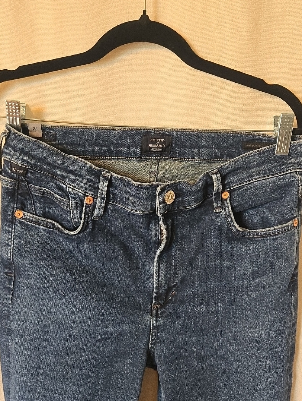 Citizens of Humanity Rocket Ankle Skinny Jeans Dark Wash Mid Rise Premium Den